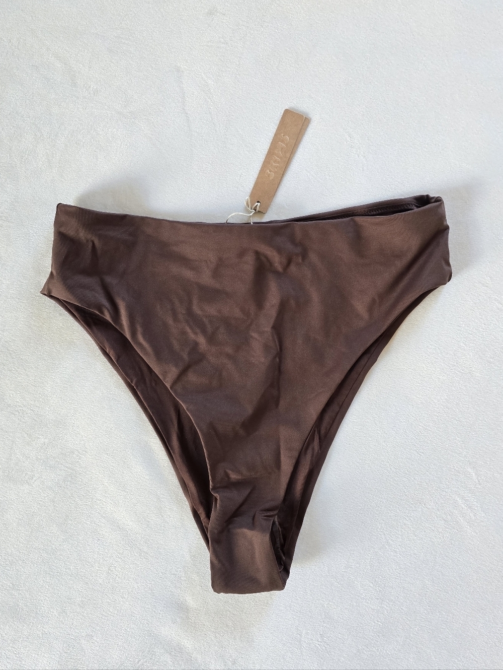 SKIMS▪️Recycled Swim Mid Waist Cheeky Bikini Bottoms in Cocoa